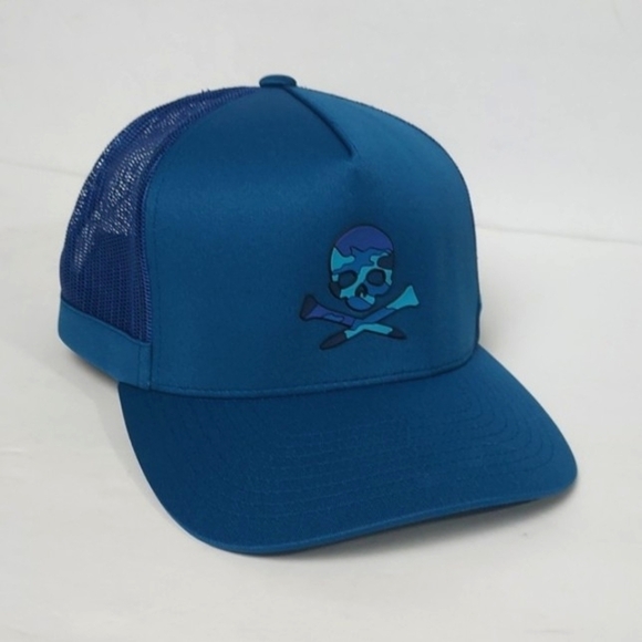 G/FORE Other - G/FORE Skull Trucker Hat Golf Cap Snapback Blue
